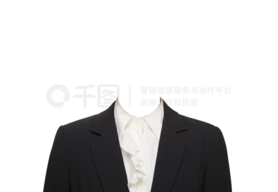 黑西裝與花領(lǐng)子的造型設(shè)計 創(chuàng)意女士證件照模板指南